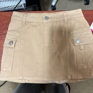 Tan Kids Skort